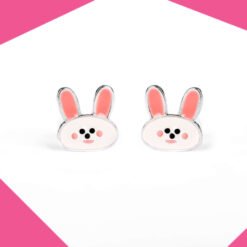 Bunny Rabbit Gold Plated Earrings For Girls
