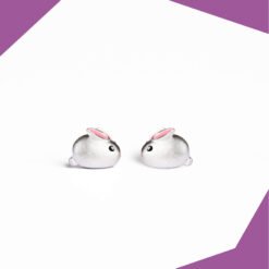 3D Rabbit Gold Plated Earrings For Girls