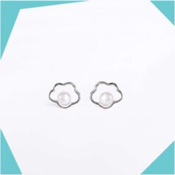 Pearl CloudGold Plated Earrings For Girls