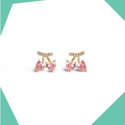 Hearts on a Vine Gold Plated Earrings For Girls