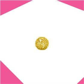 FLOWESH MESH  GOLD PLATED SPACER FOR GIRLS (YG)