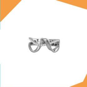 The Twirl Gold Plated Ring For Girls (WG)