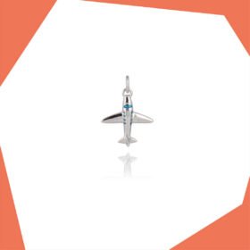 AEROPLANE GOLD PLATED PENDANT FOR KIDS