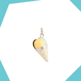 SCOOPS OF GELATO  GOLD PLATED PENDANT FOR KIDS