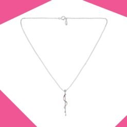 The Twirl Gold Plated Pendant For Girls(RG)