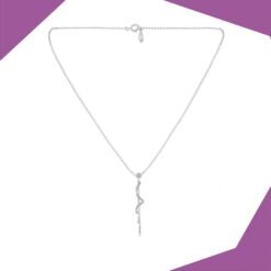 The Twirl Gold Plated Pendant For Girls (WG)