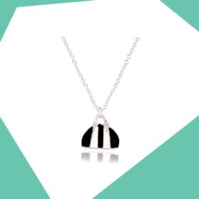 THE STRIPED HANDBAG GOLD PLATED PENDANT SET FOR GIRLS