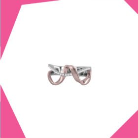 The Twirl Gold Plated Ring For Girls (RG)