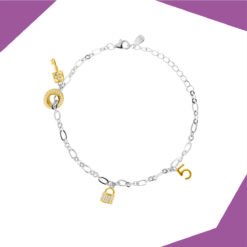 THE LUCKY CHARM GOLD PLATED BRACELET FOR GIRLS (WG,YG)
