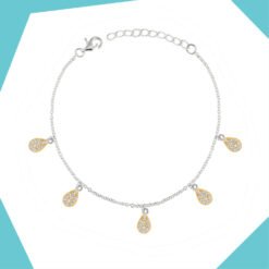 'Dew Drops Gold Plated Bracelet For Girls (YG)