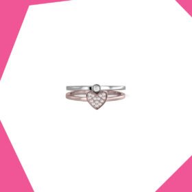 'Love Bands Gold Plated Ring For Girls (RG)