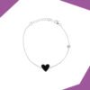'Flipping Heart Gold Plated Bracelet For Girls (WG)