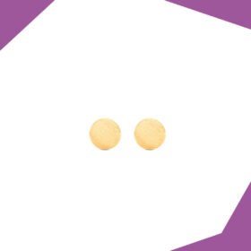 THE MATT CIRCLE GOLD PLATED EARRINGS FOR GIRLS (YG)