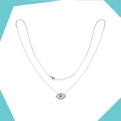 THE EVIL EYE GOLD PLATED  PENDANT SET FOR GIRLS (WG)