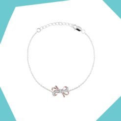 'The Elaborate Bow Gold Plated Bracelet For Girls (RG)