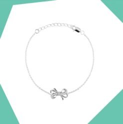'The Elaborate Bow Gold Plated Bracelet For Girls (WG)