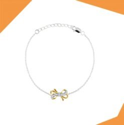 'The Elaborate Bow Gold Plated Bracelet For Girls (YG)