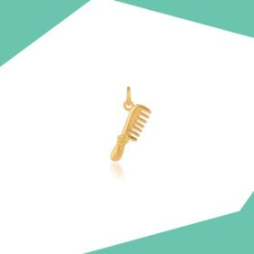 A LADY'S COMB GOLD PLATED PENDANT FOR GIRLS