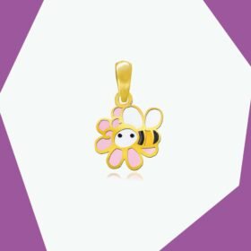 ADVENTURES OF THE HONEY BEE GOLD PENDANT FOR BABY GIRL