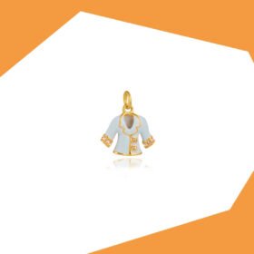 AN ACTOR'S COAT GOLD PLATED PENDANT FOR KIDS