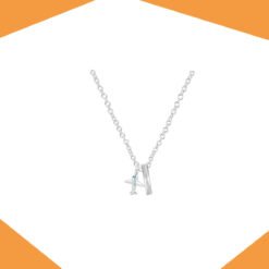 AEROPLANE AND NAME BAR SET (WHITE GOLD)
