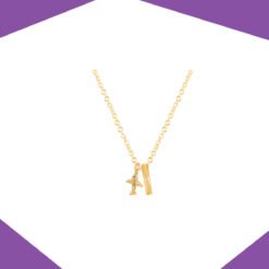 AEROPLANE AND NAME BAR SET (YELLOW GOLD)