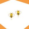 BEE-ING YELLOW GOLD EARRINGS FOR BABY GIRL