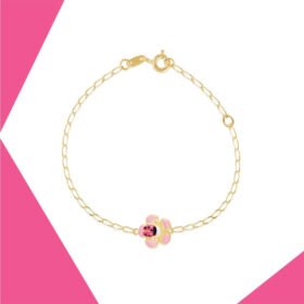 BEETLE FLOWER GOLD BRACELET FOR KIDS