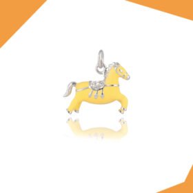 CIRCUS PONY GOLD PLATED PENDANT FOR KIDS