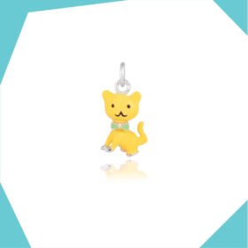CUTIE CAT GOLD PLATED PENDANT FOR GIRLS