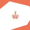 FUSCHIA BUTTERFLY PENDANT FOR BABY GIRL