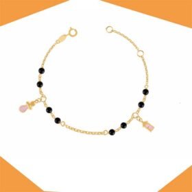 IT'S A GIRL !! GOLD NAZARIYA WITH CHARMS