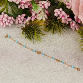 TURQUOISE IN GOLD BRACELET FOR KIDS