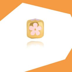 FLOWER CUBE GOLD PLATED SPACER FOR GIRLS (YG)