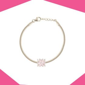 RING OF FLOWERS GOLD PLATED BRACELET  FOR GIRLS