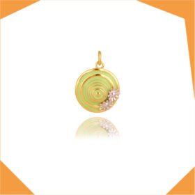 RACE COURSE HAT GOLD PLATED PENDANT FOR GIRLS