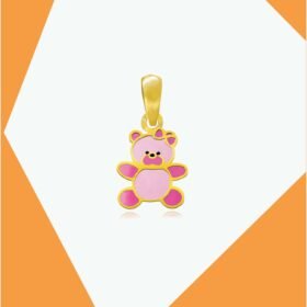 HUSH HUSH LITTLE BEAR 1 GOLD PENDANT FOR KIDS