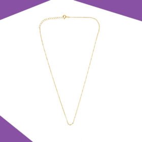 GOLD PLATED BASE NECKLACE (YELLOW GOLD) FOR GIRLS