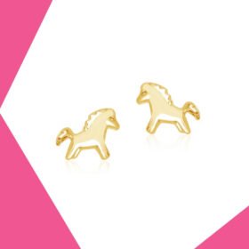 MY LITTLE PONY GOLD EARRINGS FOR BABY GIRL