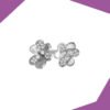 'Duet Flower Gold Plated Ring For Girls (WG)