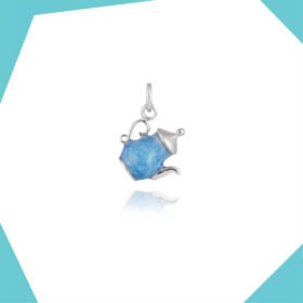 TEA IN A POT GOLD PLATED PENDANT FOR KIDS