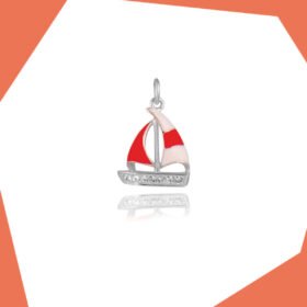 SAILING BOAT GOLD PLATED PENDANT FOR KIDS