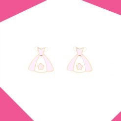 BALL GOWN GOLD PLATED EARRINGS FOR GIRLS (YG)
