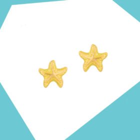 STARFISH GOLD PLATED EARRINGS FOR GIRLS