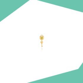 LOCK N KEY GOLD PLATED PENDANT FOR KIDS