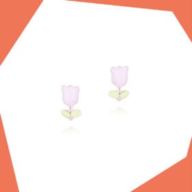 TULIPS OF AMSTERDAM GOLD PLATED EARRINGS FOR GIRLS