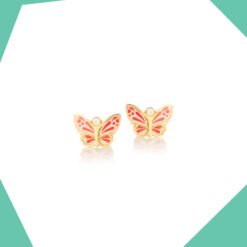 Butterfly Fantasy 9kt Gold Earrings For Girls
