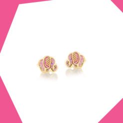 Playful Ele 9kt Gold Earrings For Girls