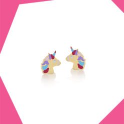 My Unicorn Jewel 9kt Gold Earrings For Girls