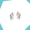 Magical Me Unicorn 9kt Gold Earrings For Girls